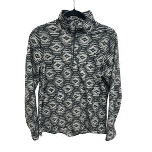 Avalanche women’s fleece pullover lightweight packable gray size medium